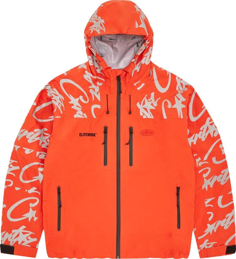Corteiz Elitework* Waterproof Shell Jacket 'Orange'