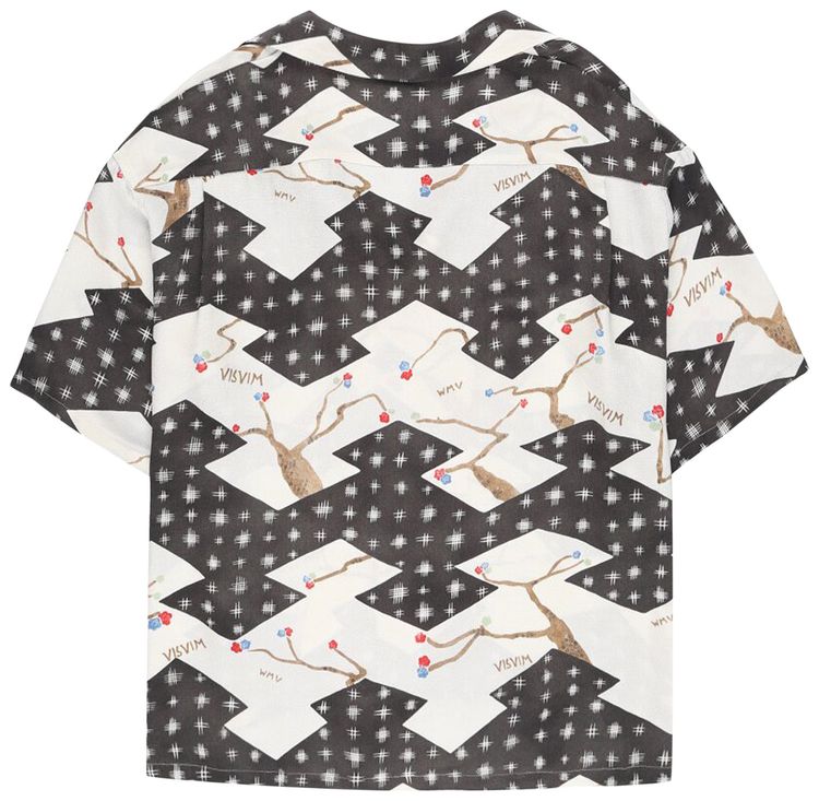 Visvim Crosby Short Sleeve Silk Shirt Black