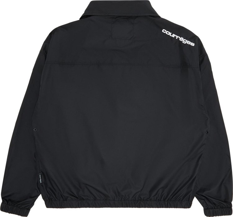 Courreges Nylon Track Jacket Black