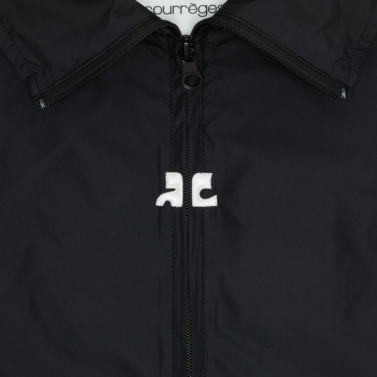 Courreges Nylon Track Jacket Black