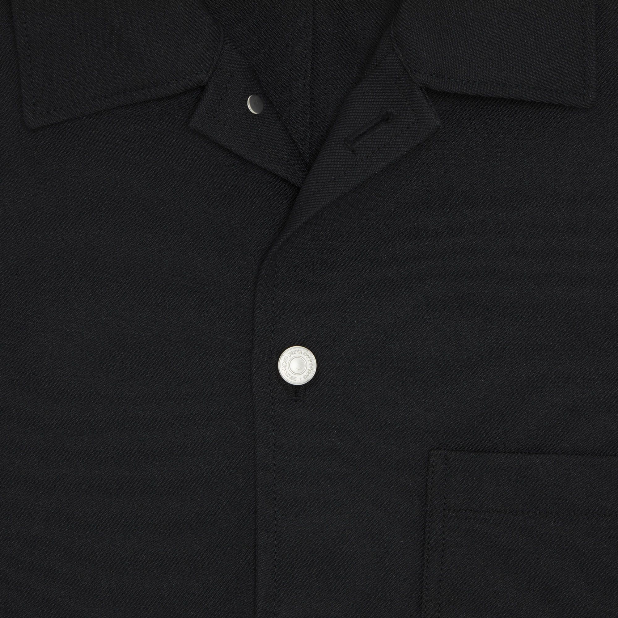 上品 Buy 'Black Shirt Skater Twill Retro Courrèges トップス