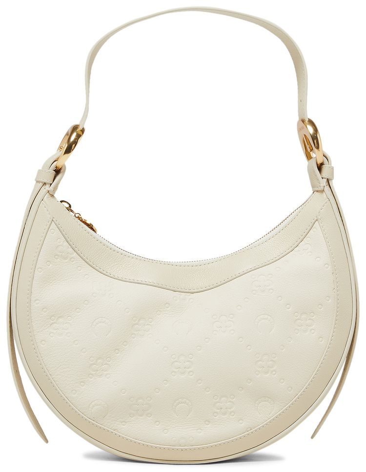 Marine Serre Moonogram Embossed Leather Eclips Beige