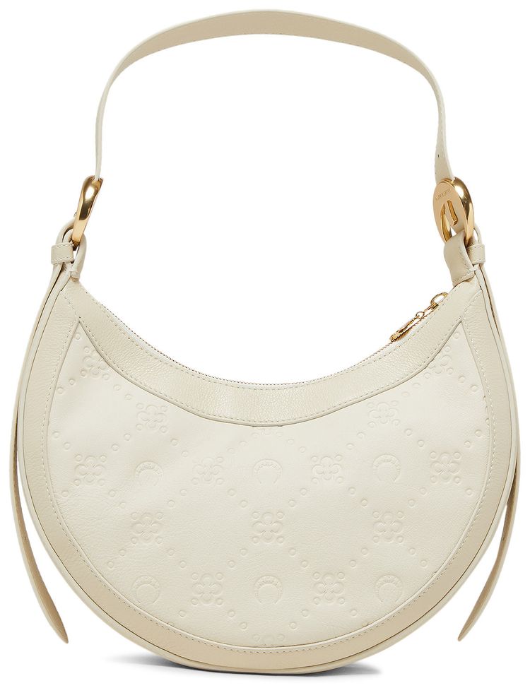 Marine Serre Moonogram Embossed Leather Eclips Beige