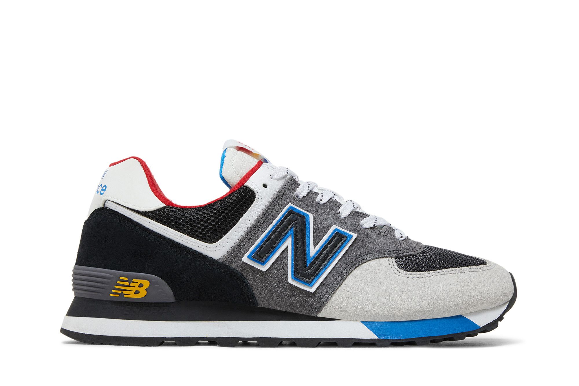 New balance 574 royal blue grey red shop