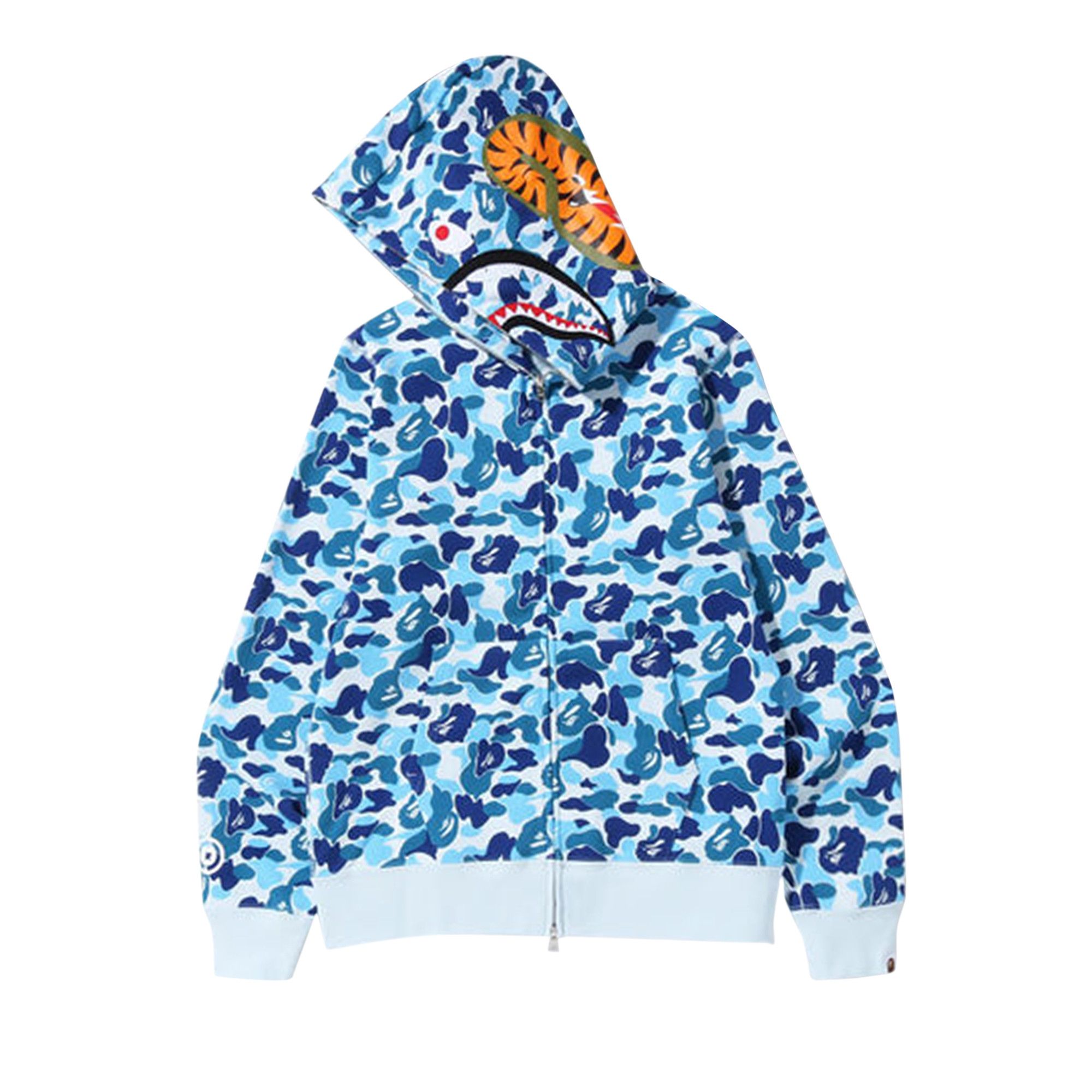 Buy BAPE ABC Camo Shark Full Zip Hoodie 'Blue' - 1J30 115