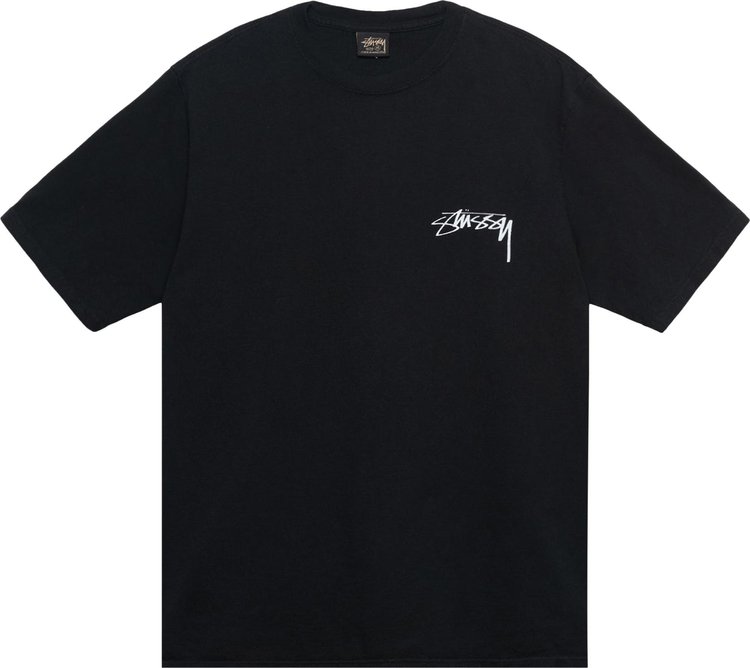 Buy Stussy x Our Legacy Dot Pigment Dyed Tee 'Black' - 3903834 BLAC | GOAT