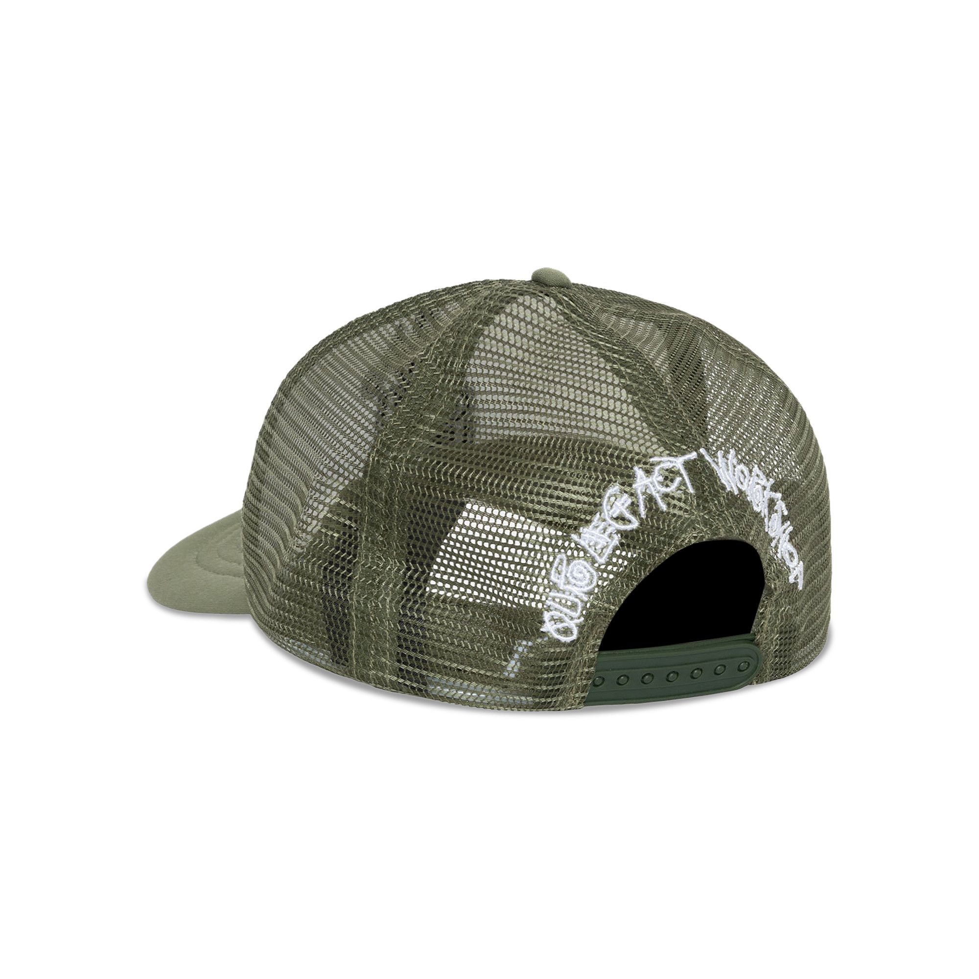 Buy Stussy x Our Legacy Work Shop Trucker Hat 'Olive Buy Stussy x Our Legacy Work Shop Trucker Hat 'Olive