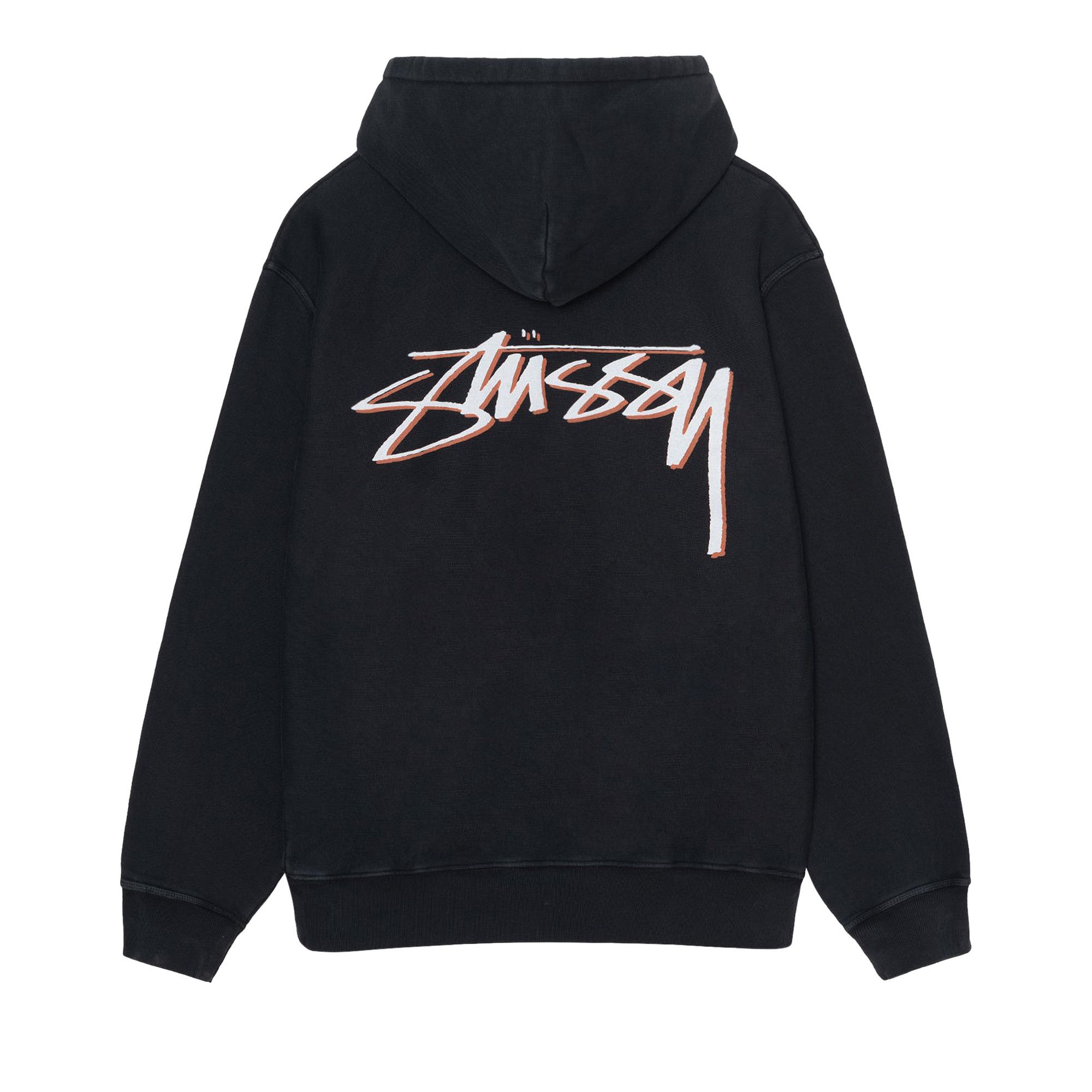 Size xl Stussy x Our Legacy Drop Shadow Pigment Dyed Hoodie 'Black'