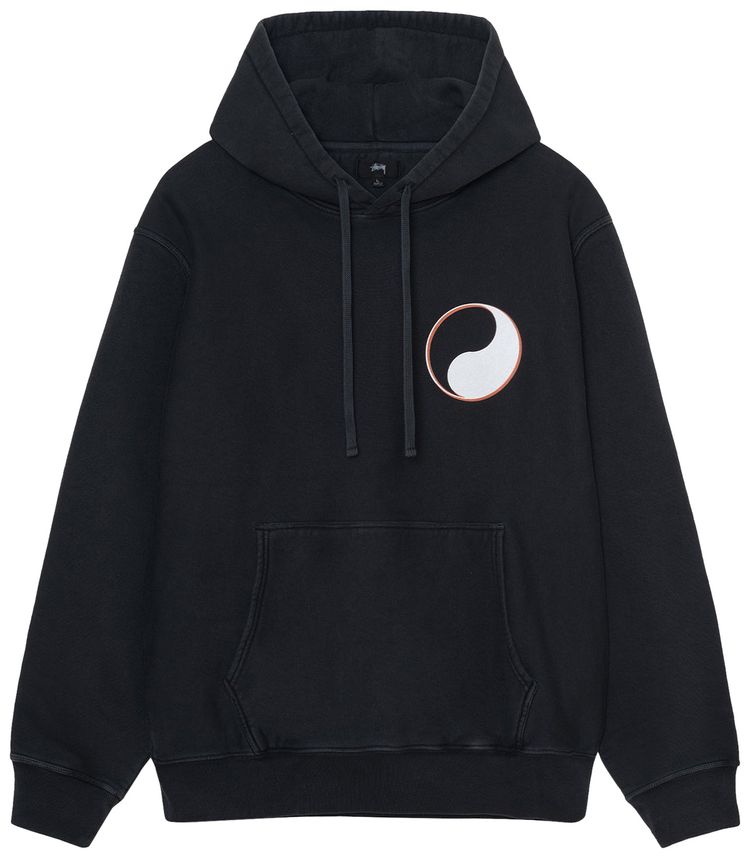 Stussy x Our Legacy Drop Shadow Pigment Dyed Hoodie Black