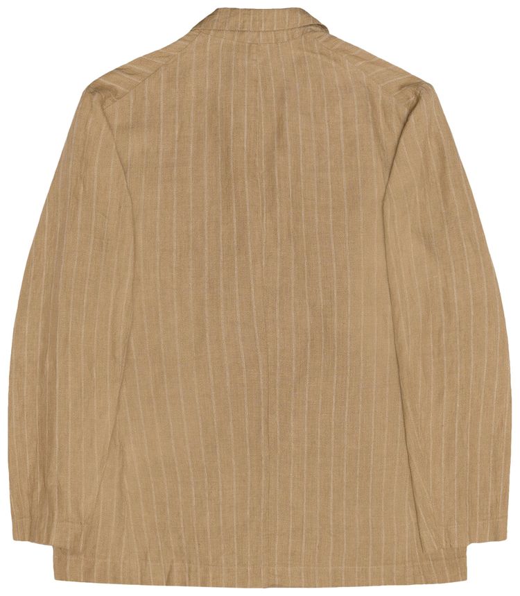 Stussy x Our Legacy Work Shop Unconstructed Blazer Tan Linen