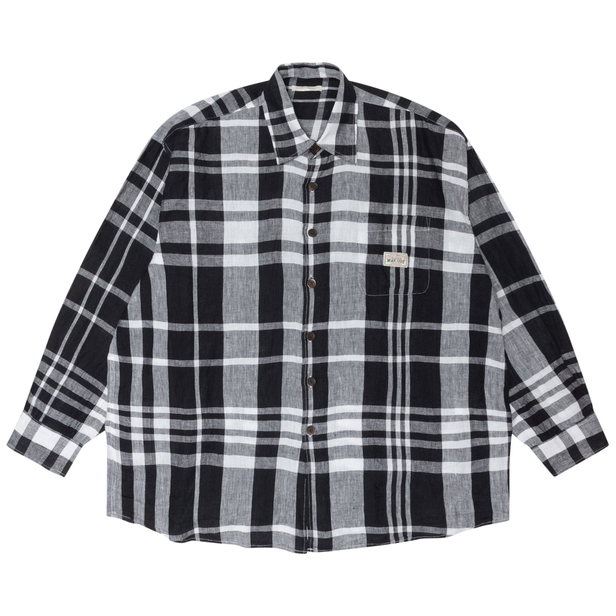 Buy Stussy x Our Legacy Work Shop Borrowed Shirt 'Bold Check Linen