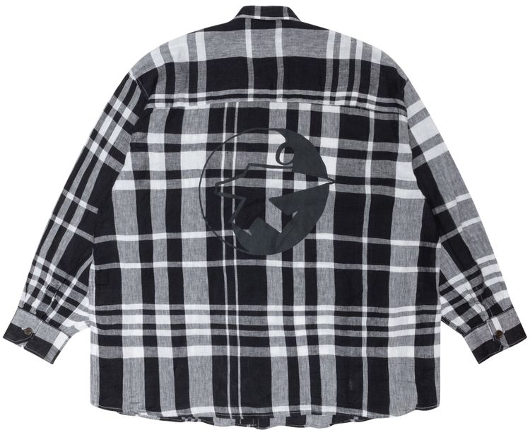Stussy x Our Legacy Work Shop Borrowed Shirt Bold Check Linen