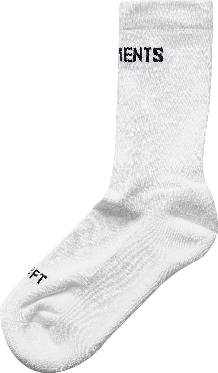 Vetements Logo Socks 'White'