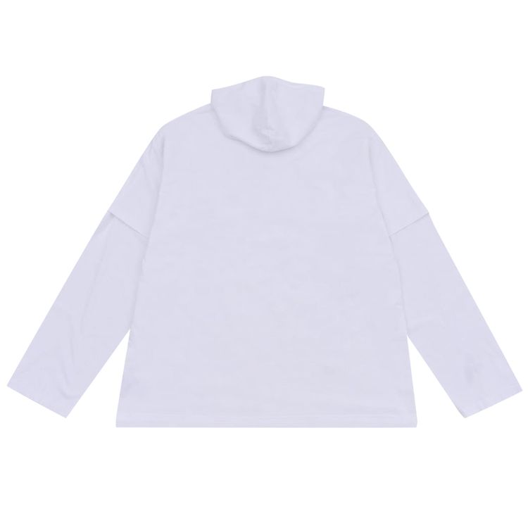 Vetements Cool Earth Hooded Long Sleeve White