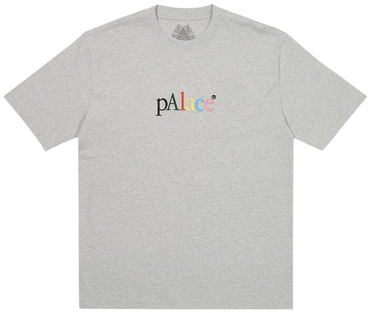 Palace Start Up T Shirt Grey Marl