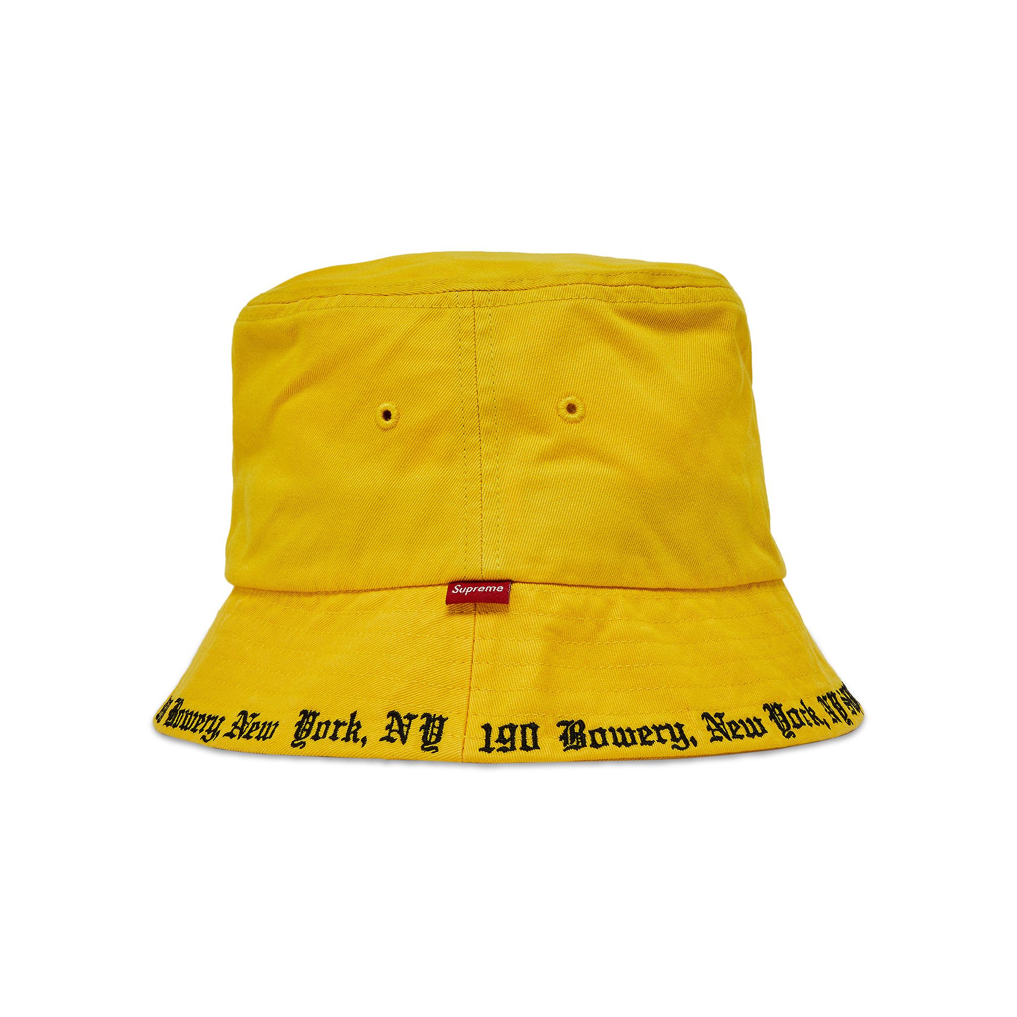 Size m/l Supreme Embroidered Brim Crusher 'Yellow'