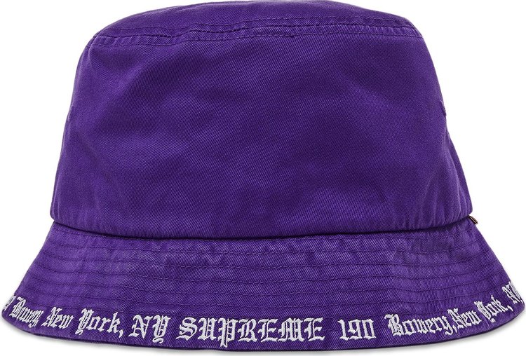 Buy Supreme Embroidered Brim Crusher 'Purple' - SS23H103 PURPLE | GOAT