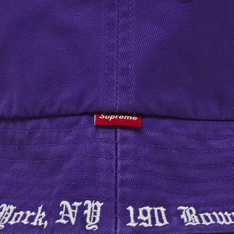 Supreme Embroidered Brim Crusher Purple