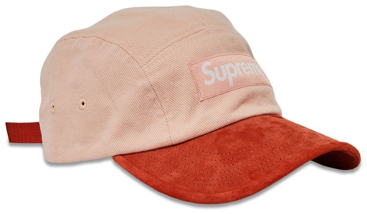 Supreme Suede Visor Camp Cap Peach