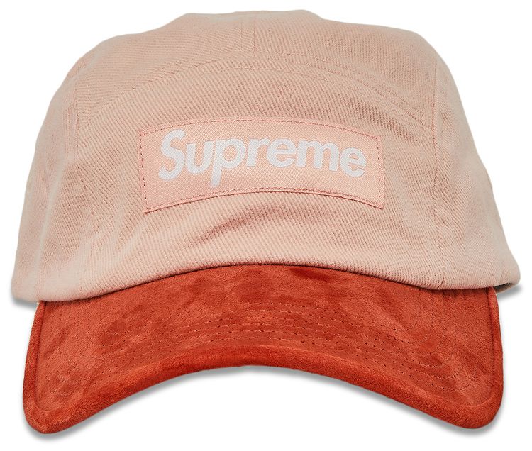 Supreme Suede Visor Camp Cap Peach