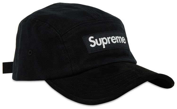 Supreme Suede Visor Camp Cap Black