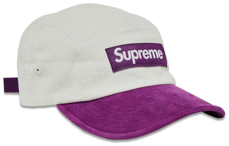 Supreme Suede Visor Camp Cap Natural