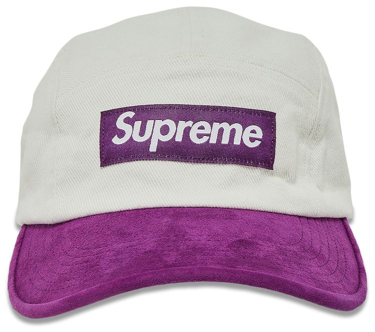 Supreme Suede Visor Camp Cap Natural