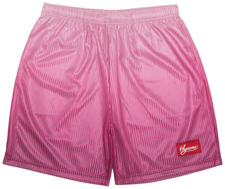 Supreme Gradient Mesh Stripe Baggy Short Magenta