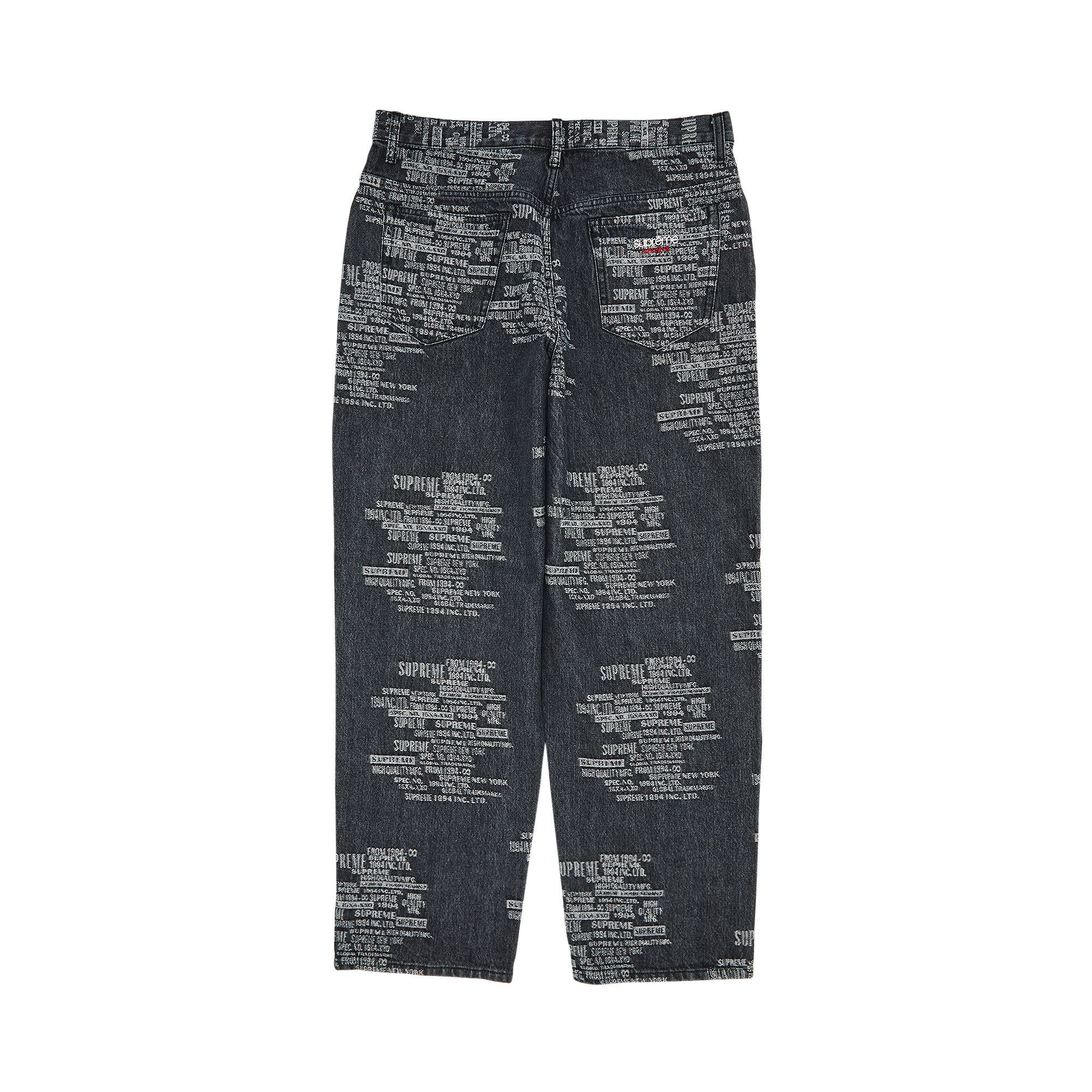 Supreme Coogi Baggy Jean Black Men's - SS23 - US
