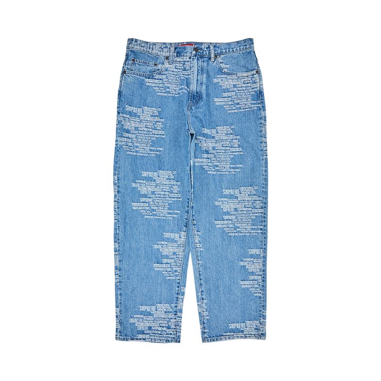 Buy Supreme Trademark Jacquard Baggy Jean 