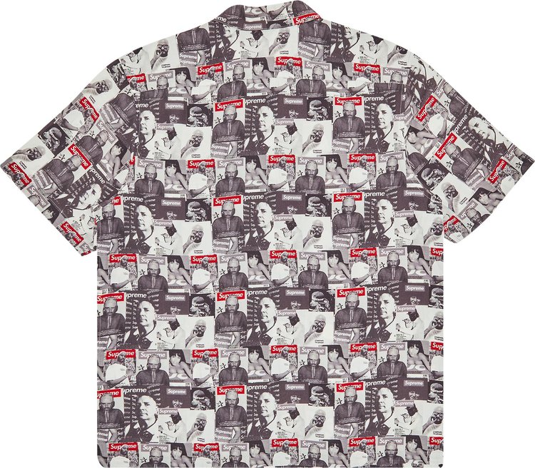 Supreme Magazine Short Sleeve Shirt Grey