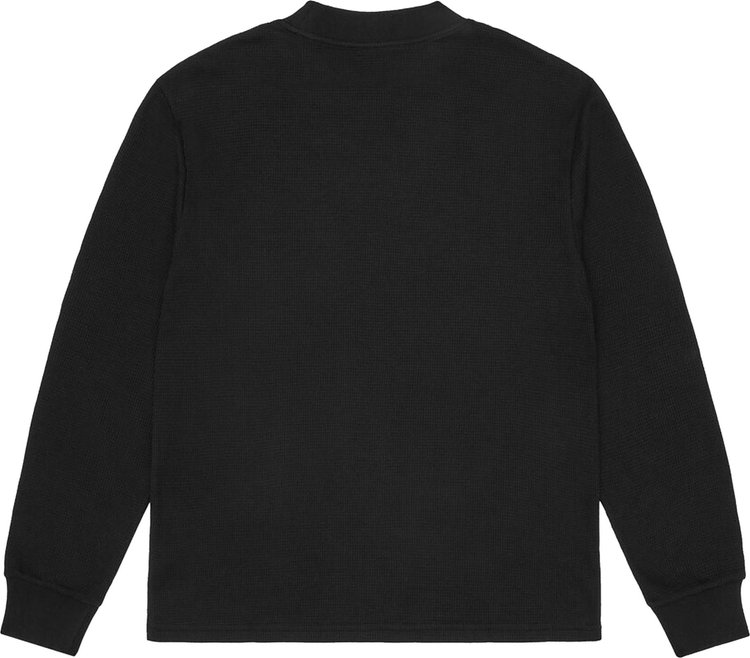 Corteiz 5 Starz Alcatraz Waffle Long Sleeve Black