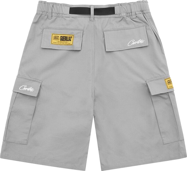 Corteiz Alcatraz Cargo Shorts Grey