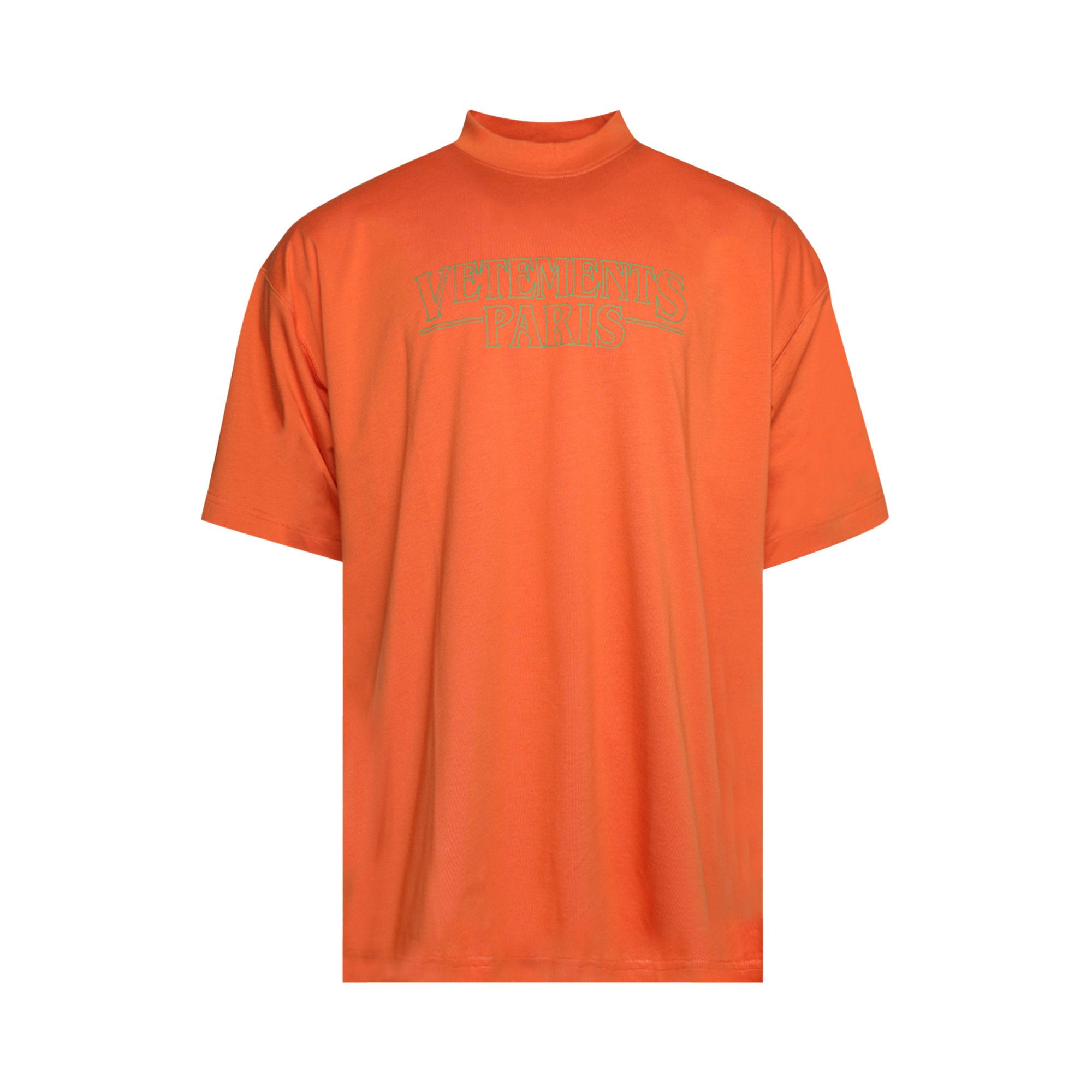 Buy Vetements Paris Logo T Shirt Orange UE54TR330O ORAN GOAT