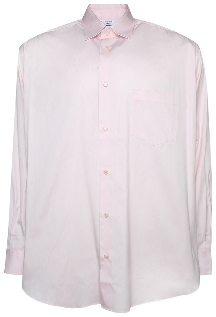 Vetements Back Logo Shirt Baby Pink