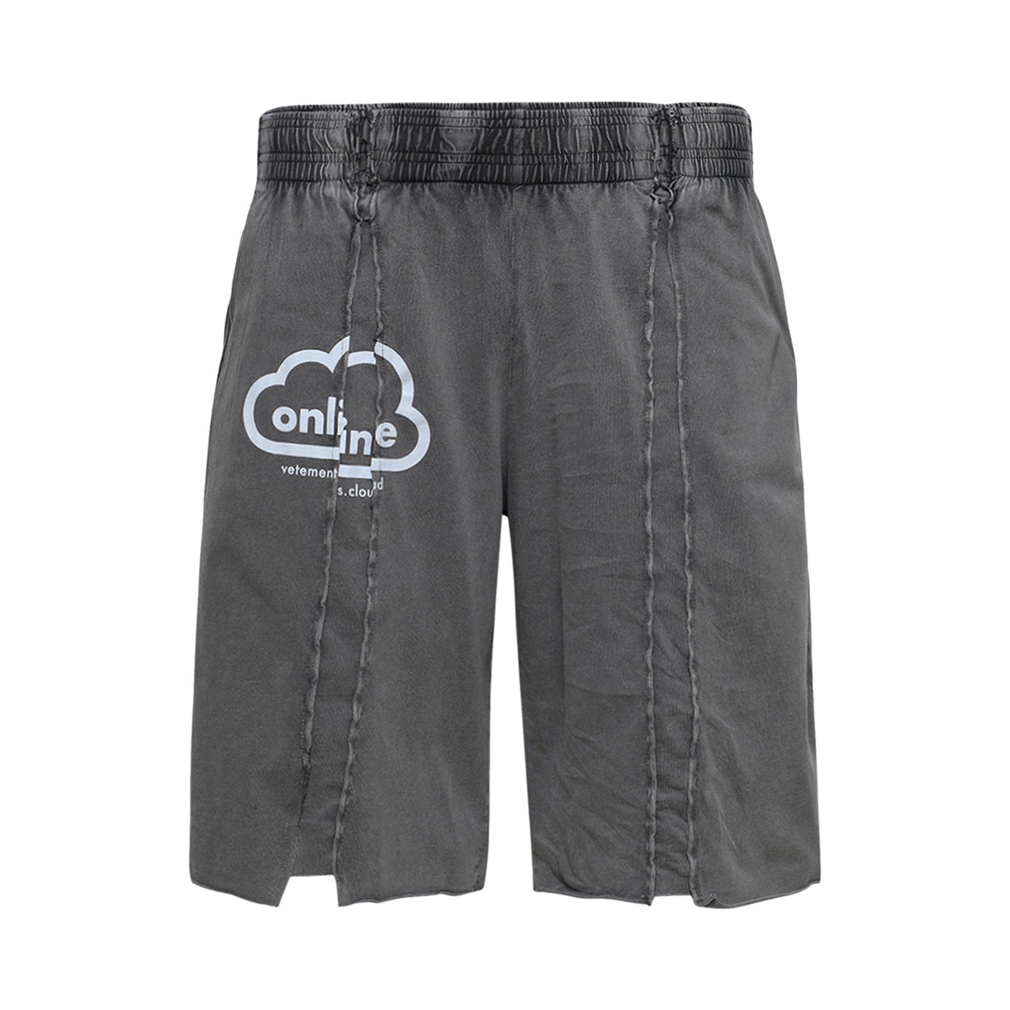 Buy Vetements Online Cut Up Shorts Black UE63SP170B BLAC GOAT