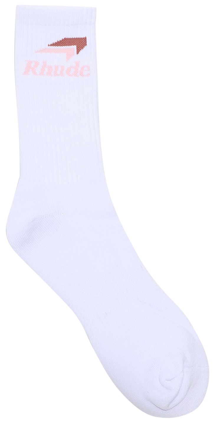 Rhude Speadmark Sock WhitePink