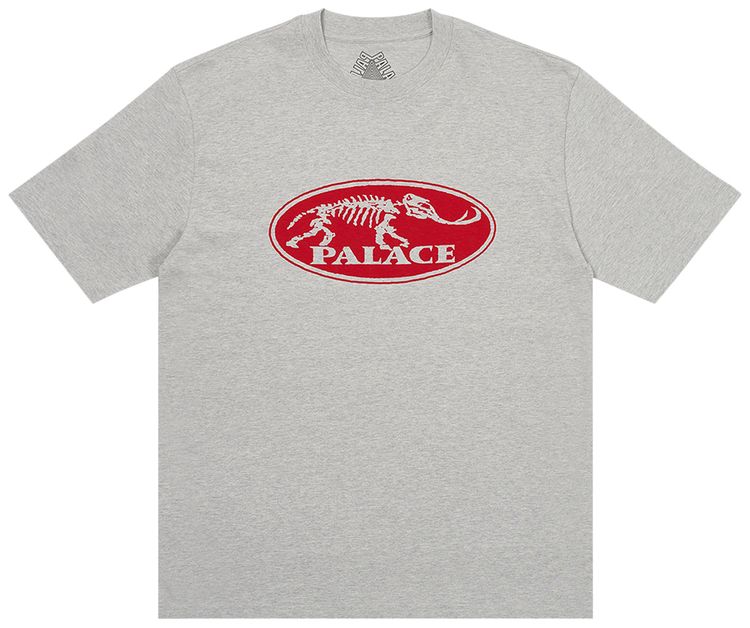 Palace Bone Dry T Shirt Grey Marl