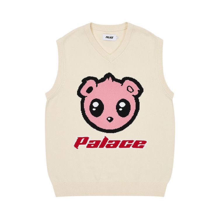 Palace Kawaii Vest Knit Soft White