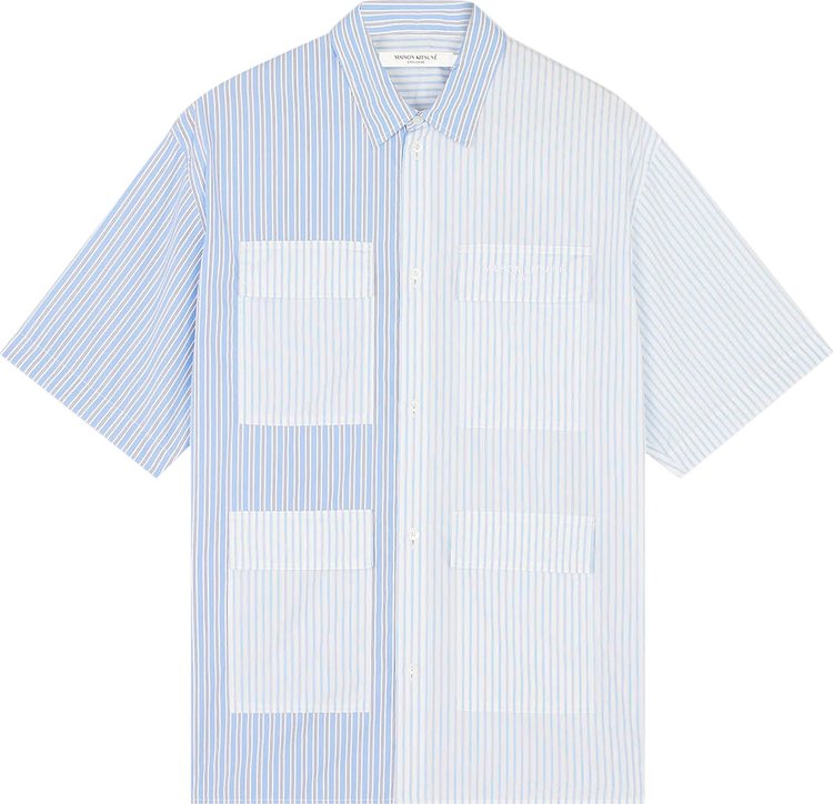 Maison Kitsuné Multi Pocket Shirt 'Blue'