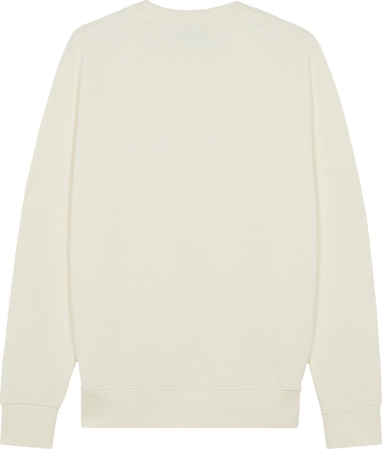 Maison Kitsune Handwriting Sweatshirt Ecru