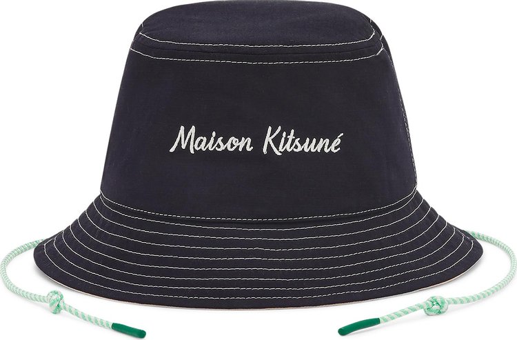 Maison Kitsuné Workwear Bucket Hat 'Navy'