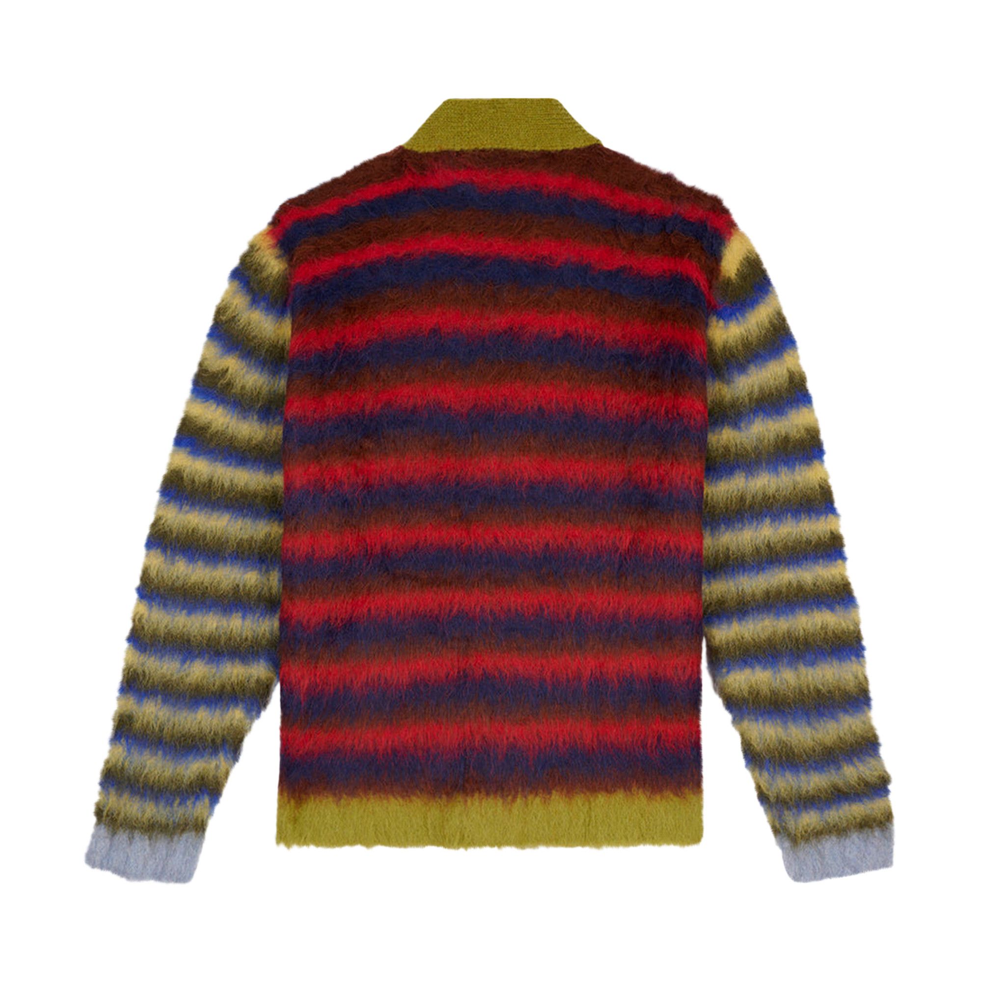 Buy Brain Dead Blurry Lines Alpaca Cardigan 'Multicolor