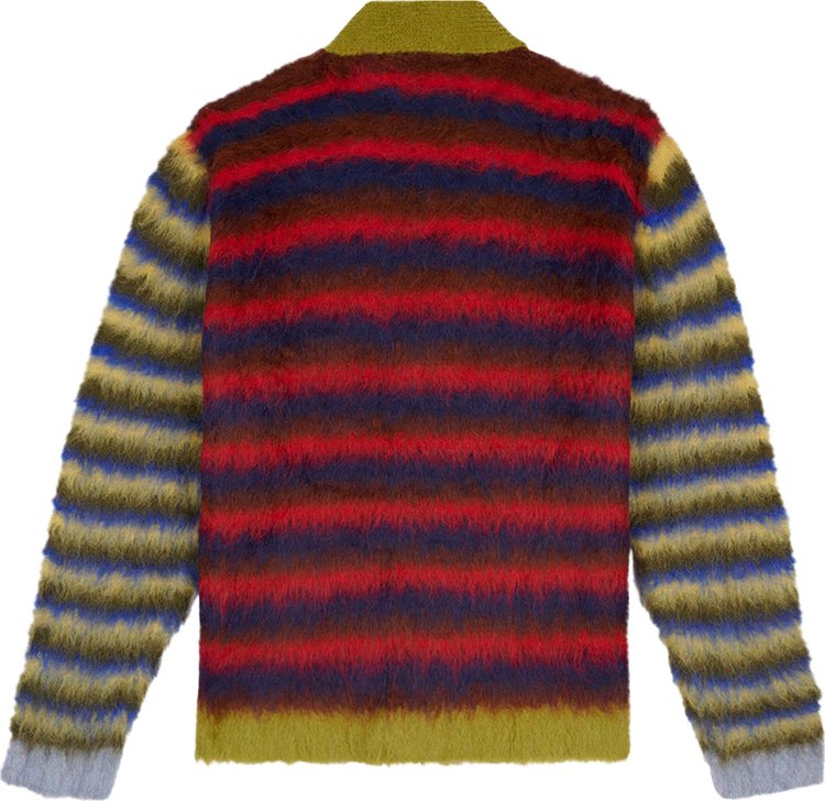 Brain Dead Blurry Lines Alpaca Cardigan Multicolor