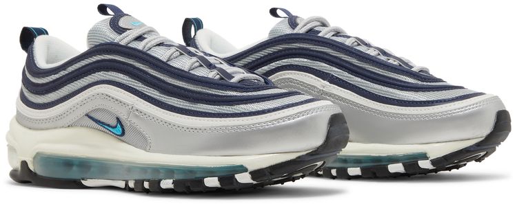 Wmns Air Max 97 OG Metallic Silver Chlorine Blue