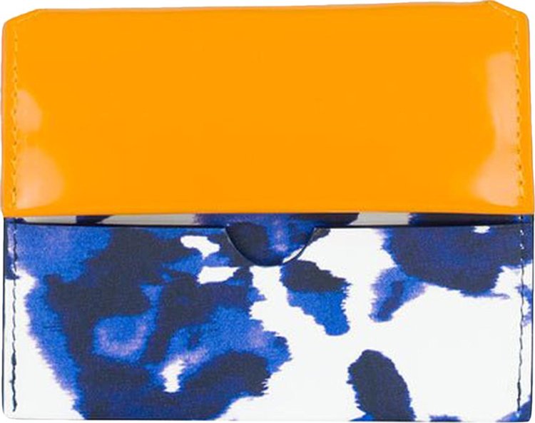 Dries Van Noten Leather Card Holder 'Orange/Multicolor'