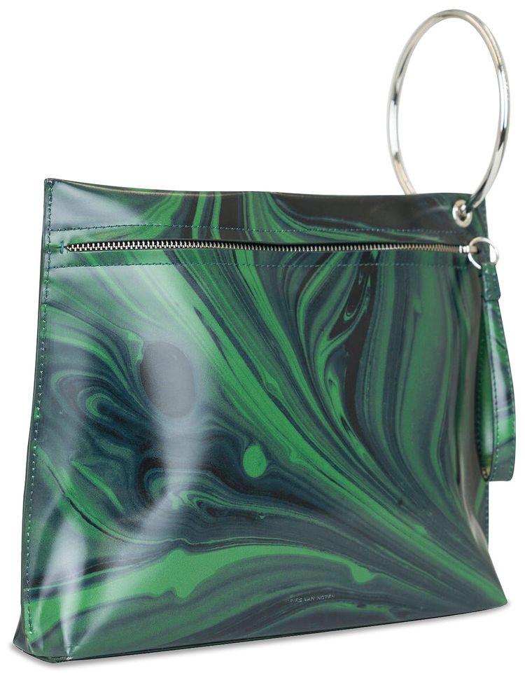 Dries Van Noten Marble Bag Green