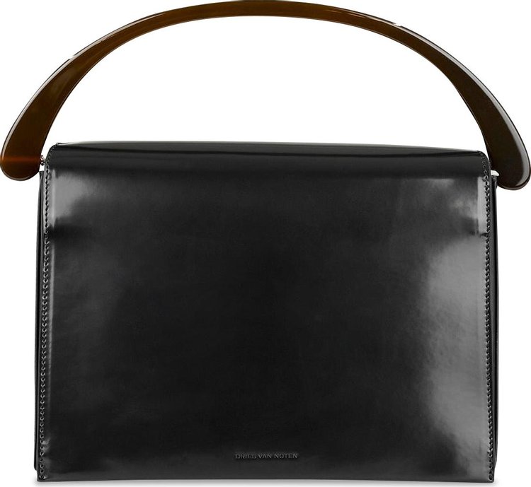 Buy Dries Van Noten Acryllic Handle Bag 'Black' - 231 031501 104 BLAC ...