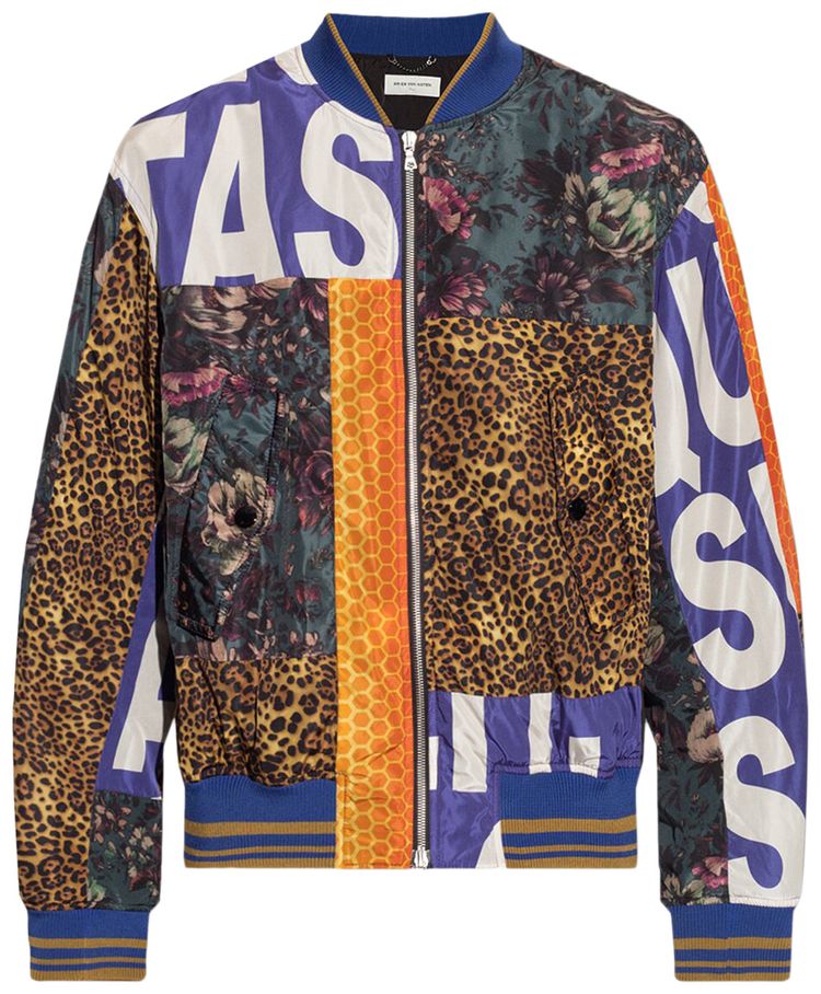 Dries Van Noten Verso Tris Jacket Bomber Blue
