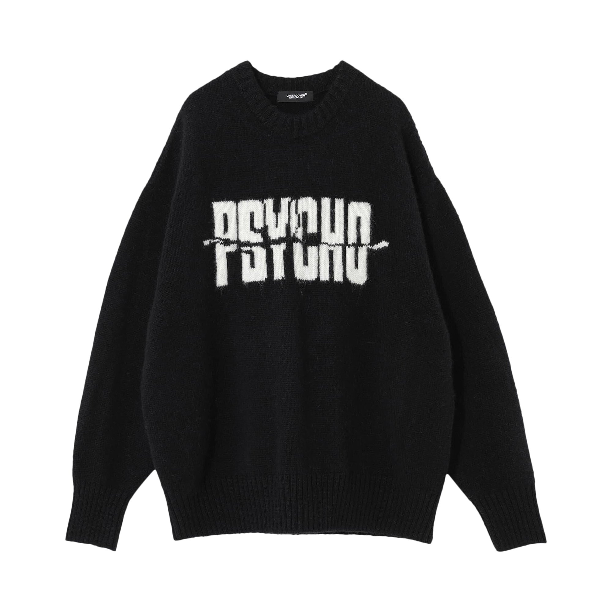 Buy Undercover Long-Sleeve Psycho Crewneck Sweatshirt 'Black